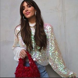 Zara Sequinned Sweater